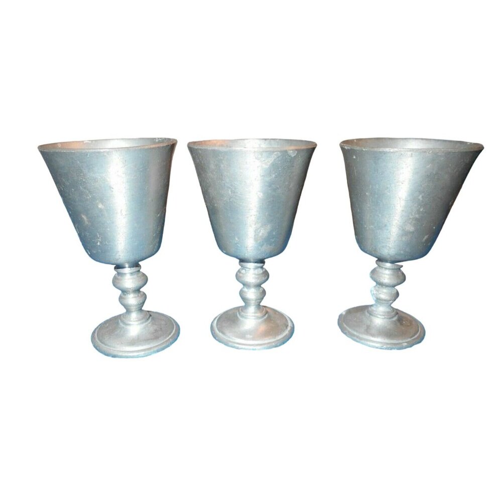 Reed & Barton Pewter Goblet Mini Set of 3 - 3" tall cute